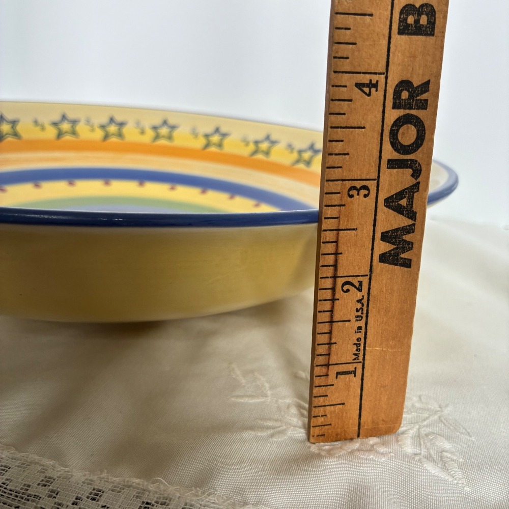 Pfaltzgraff Serving Bowl 12" Pistoulet Sun Stars Stoneware French Country Tuscan - Picture 9 of 9
